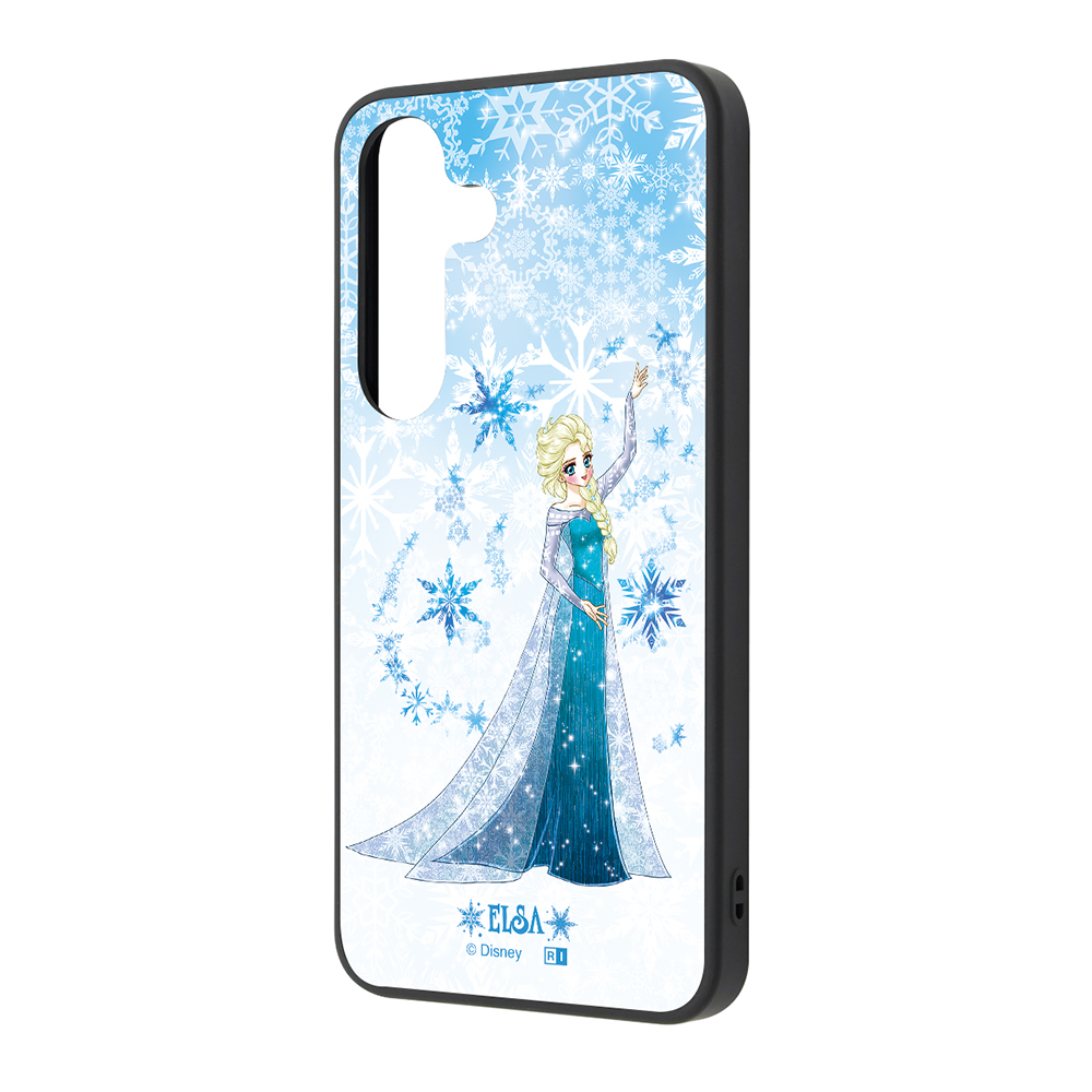 Galaxy S25 ディズニー / maru 衝撃吸収 バンパー ハイブリッドケース / 中川翔子art_エルサ